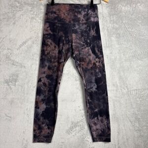 Lululemon Align 28" High Rise Tie Dye Leggings Size 8 Graphite Yoga Pilates